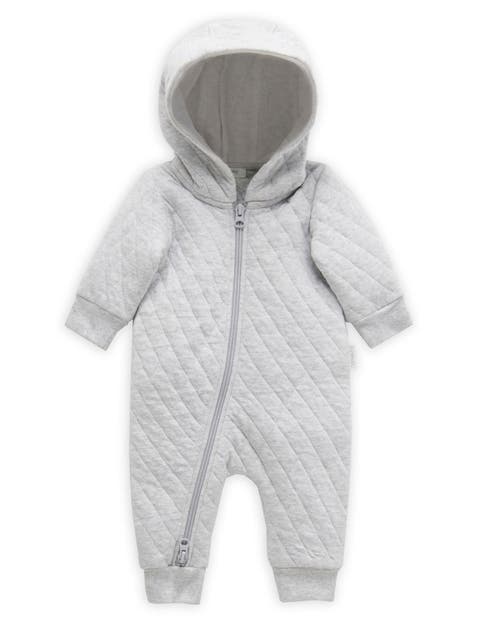 Quilted Hooded Coverall Onsie