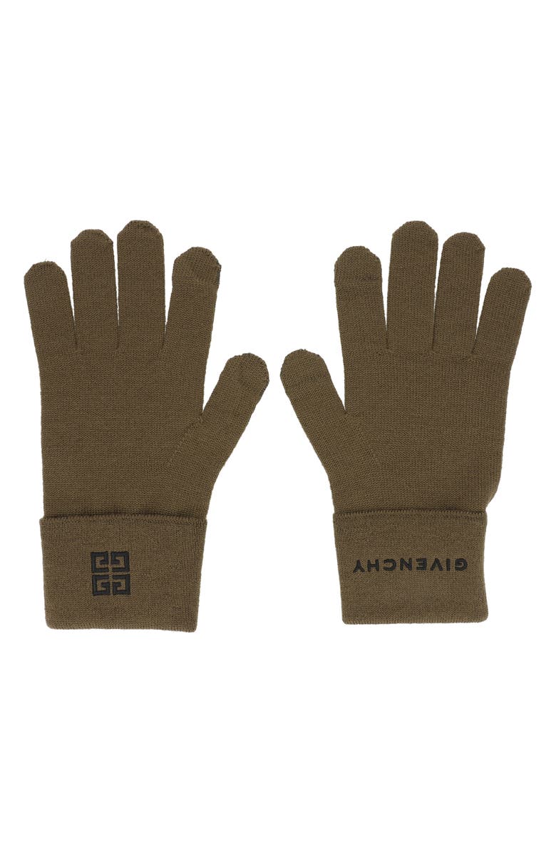 Givenchy Merino Wool Gloves, Main, color,