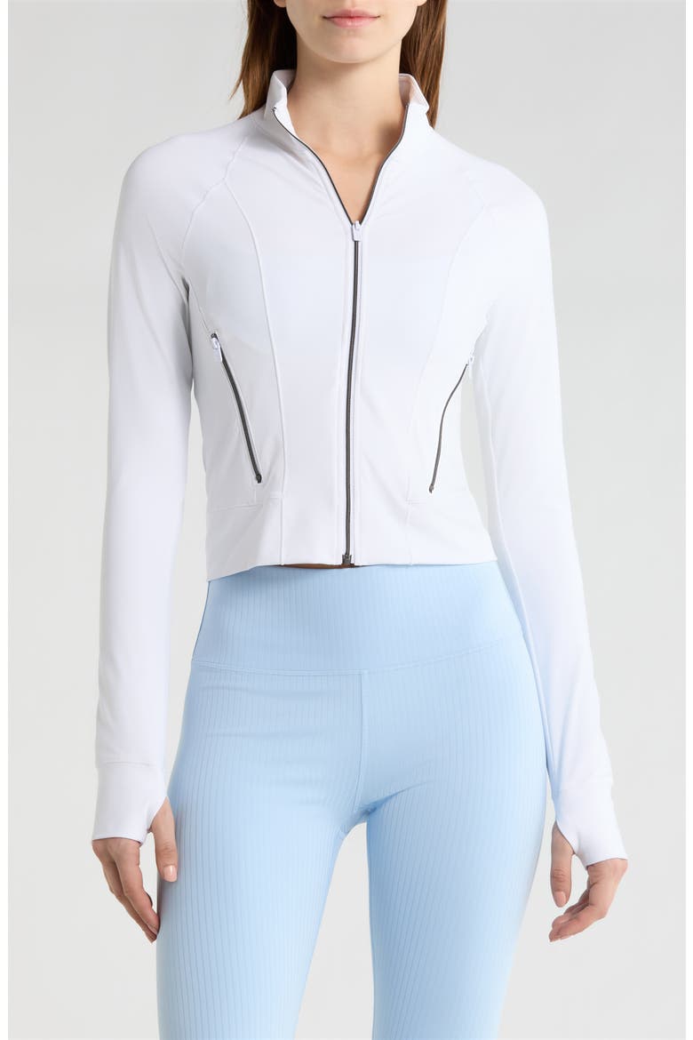 AllTheForm™ Fitness Jacket, Main, color, WHITE