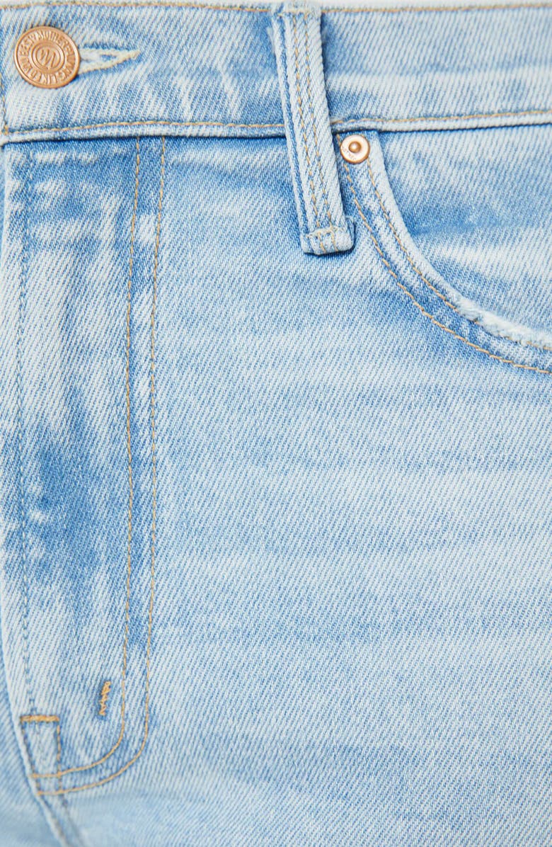 MOTHER The Ditcher Zip Flood Straight Leg Jeans, Alternate, color, Light As A Feather