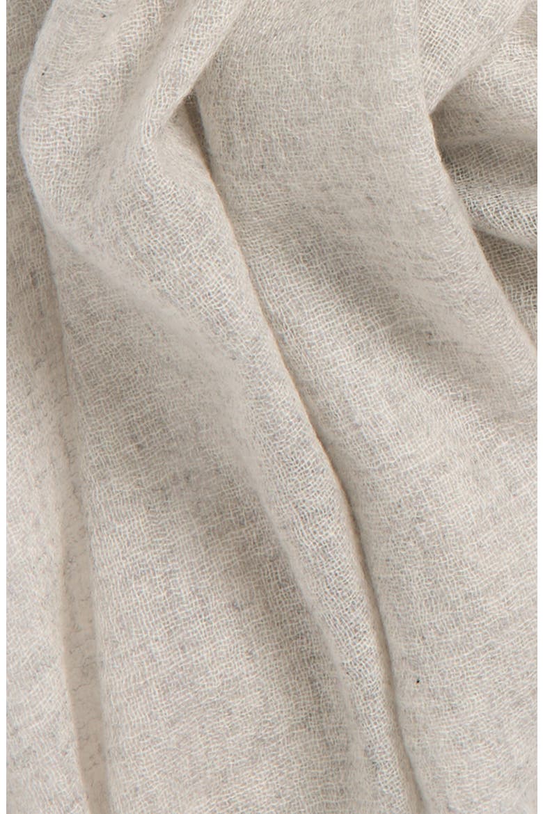 Textured Cashmere Scarf, Alternate, color, LIGHT GREY