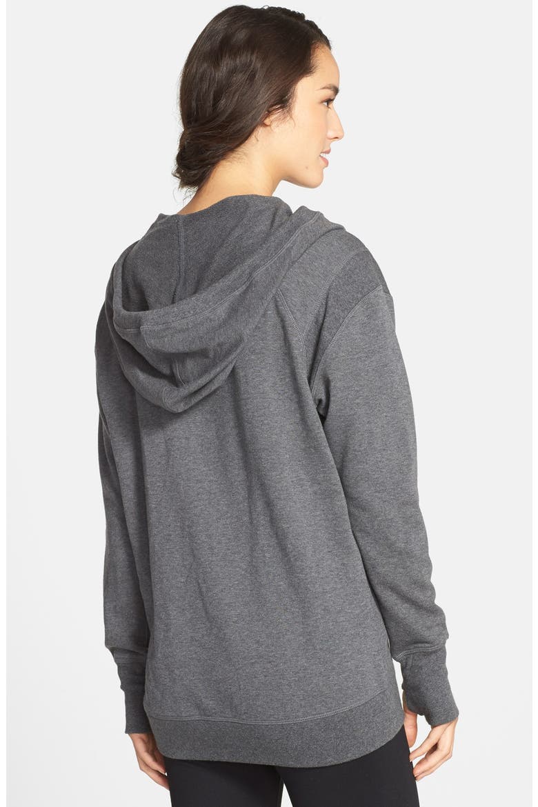 'Free and Easy' Hooded Sweatshirt, Alternate, color, CHARCOAL HEATHER