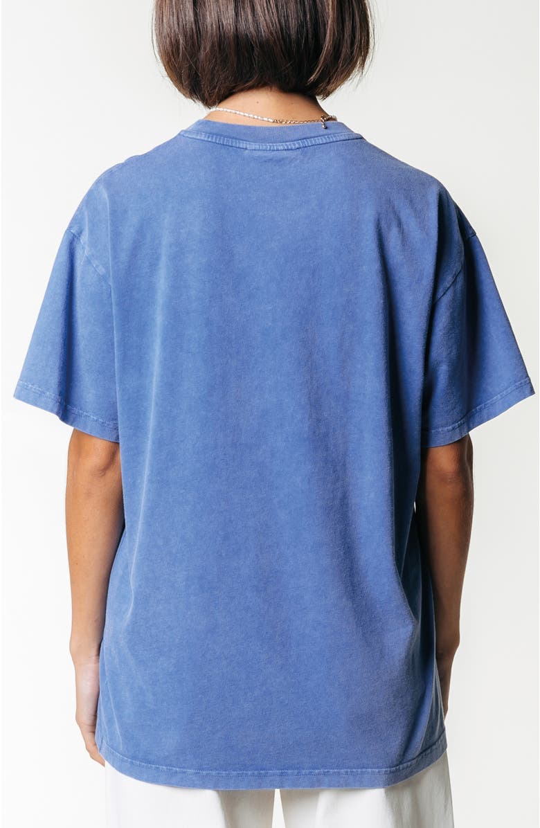 Colourful Rebel Champions Acid Wash Loosefit Tee, Alternate, color, Blue
