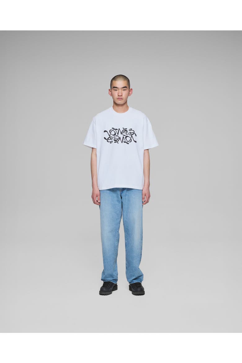 Double Scribble Tee, Alternate, color, White