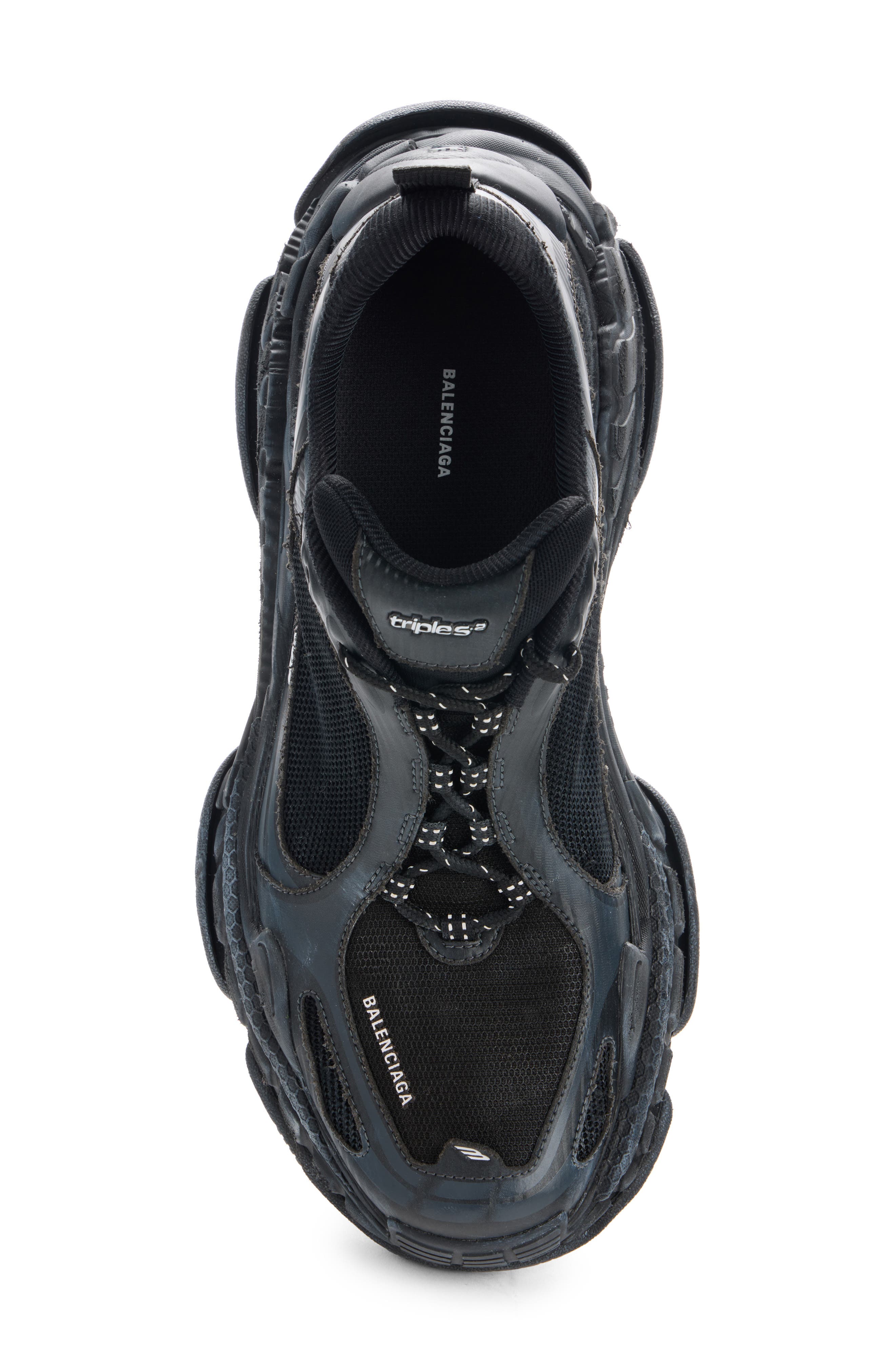 Balenciaga Triple S 2 Sneaker, Alternate, color, Black / Dark Grey