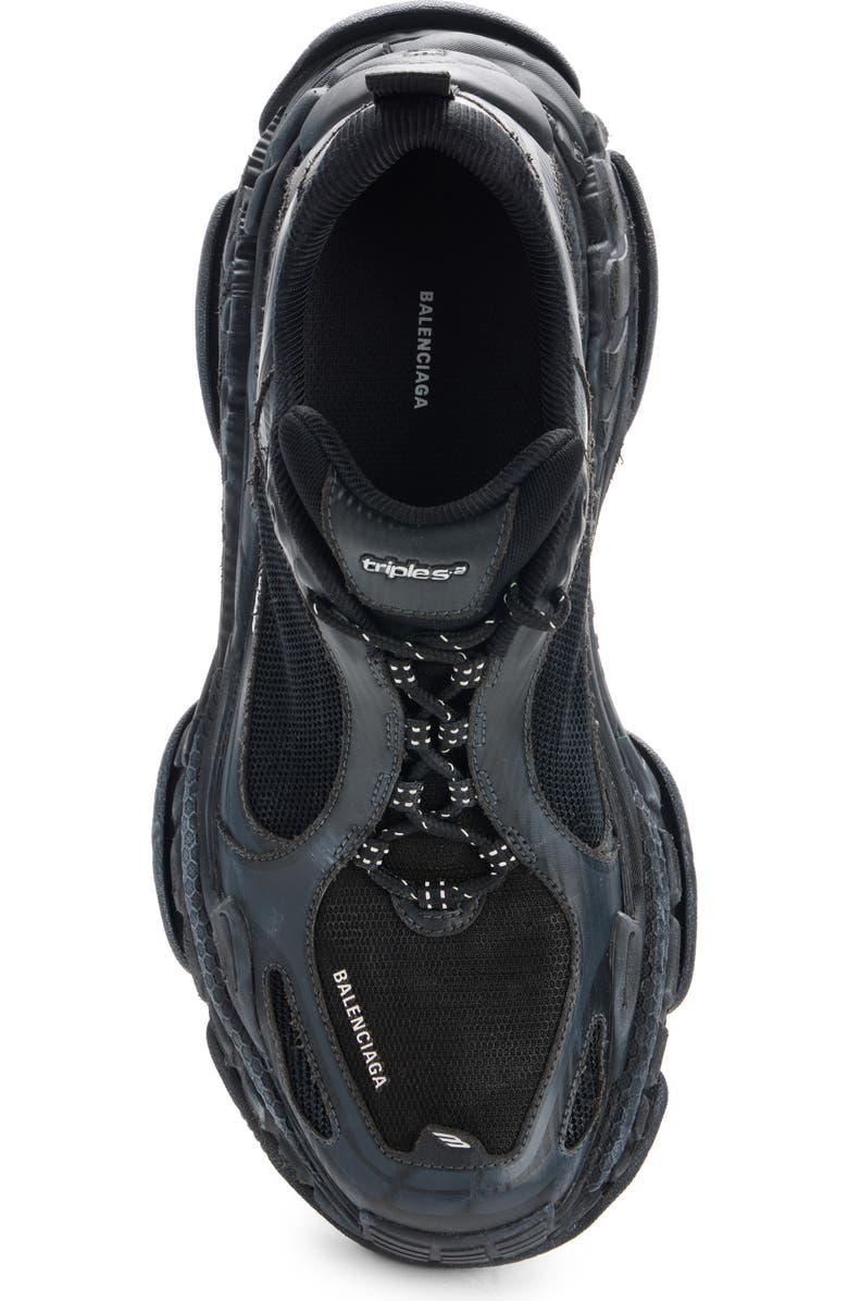 Balenciaga Triple S 2 Sneaker, Alternate, color, Black / Dark Grey