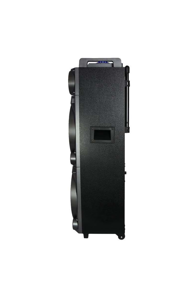 Befree Sound 700W Dual 10in Subwoofer Bluetooth Portable Party Speaker with Sound Reactive Lights, Alternate, color, Grey