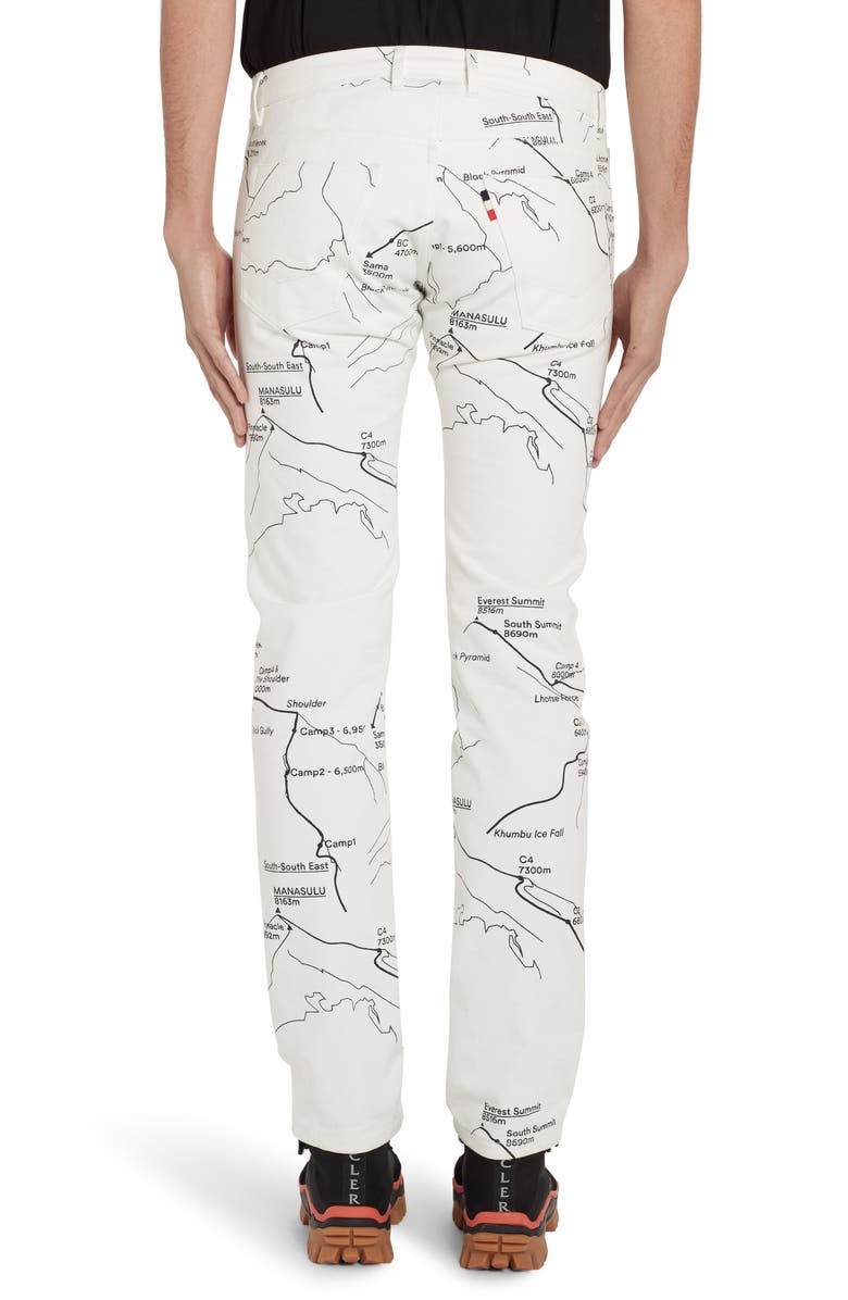 Moncler Genius x 2 1952 Map Print Jeans, Alternate, color,
