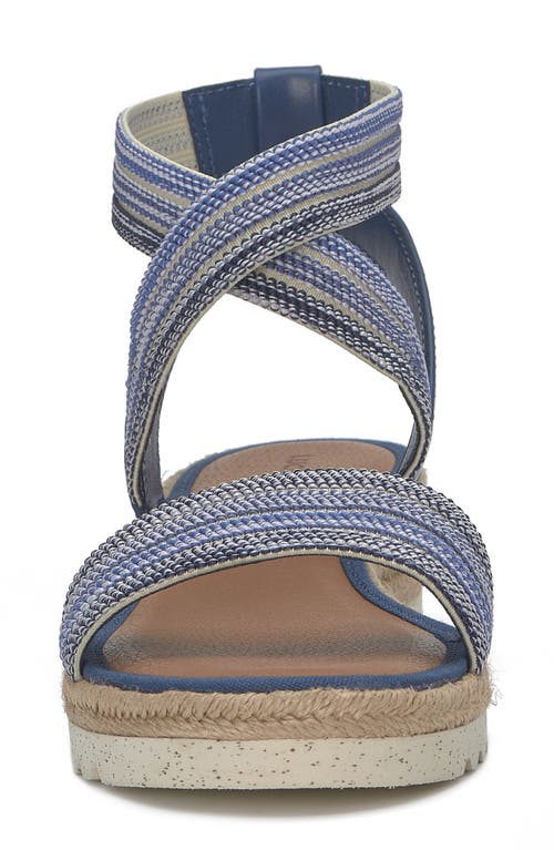 Lucky Brand Thimba Ankle Wrap Espadrille Sandal In Blue