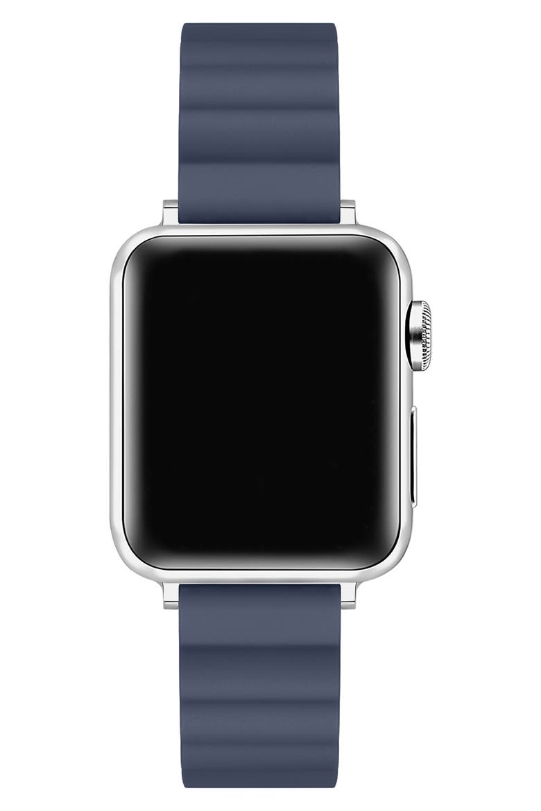 Silicone Apple Watch® Watchband, Alternate, color, NAVY