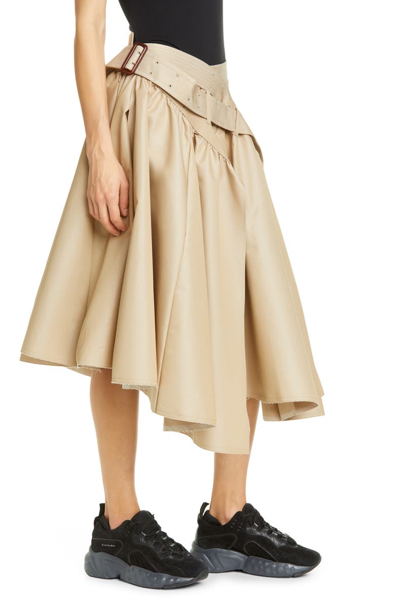 Junya Watanabe Double Belted Utility Midi Skirt, Alternate, color, 