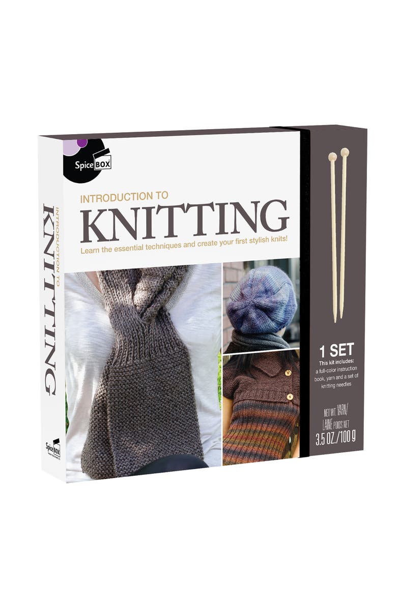 Introduction To Knitting Kit, Main, color, Multicolored