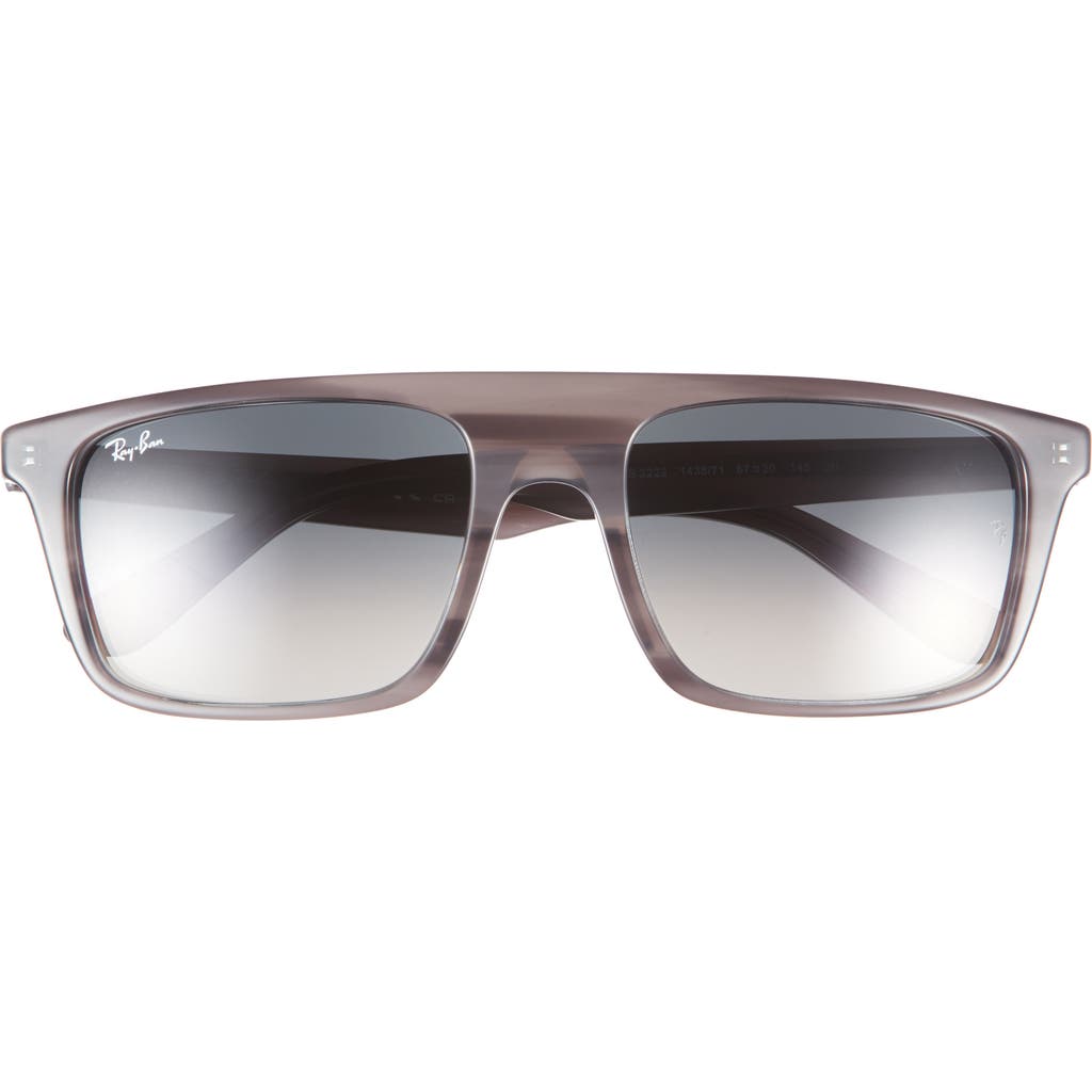 Ray Ban Ray-ban 57mm Gradient Square Sunglasses In Gold