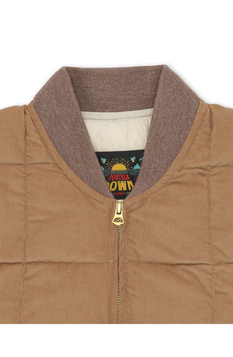 Fortela Corduroy Slim Fit Vest, Alternate, color, Light Brown