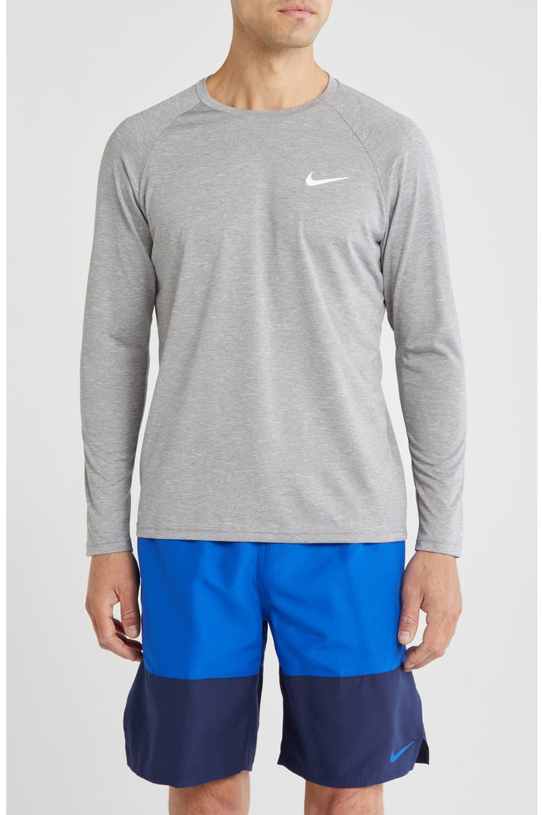 Hydroguard Dri-FIT Long Sleeve Swim Shirt, Main, color, PARTICLE GREY