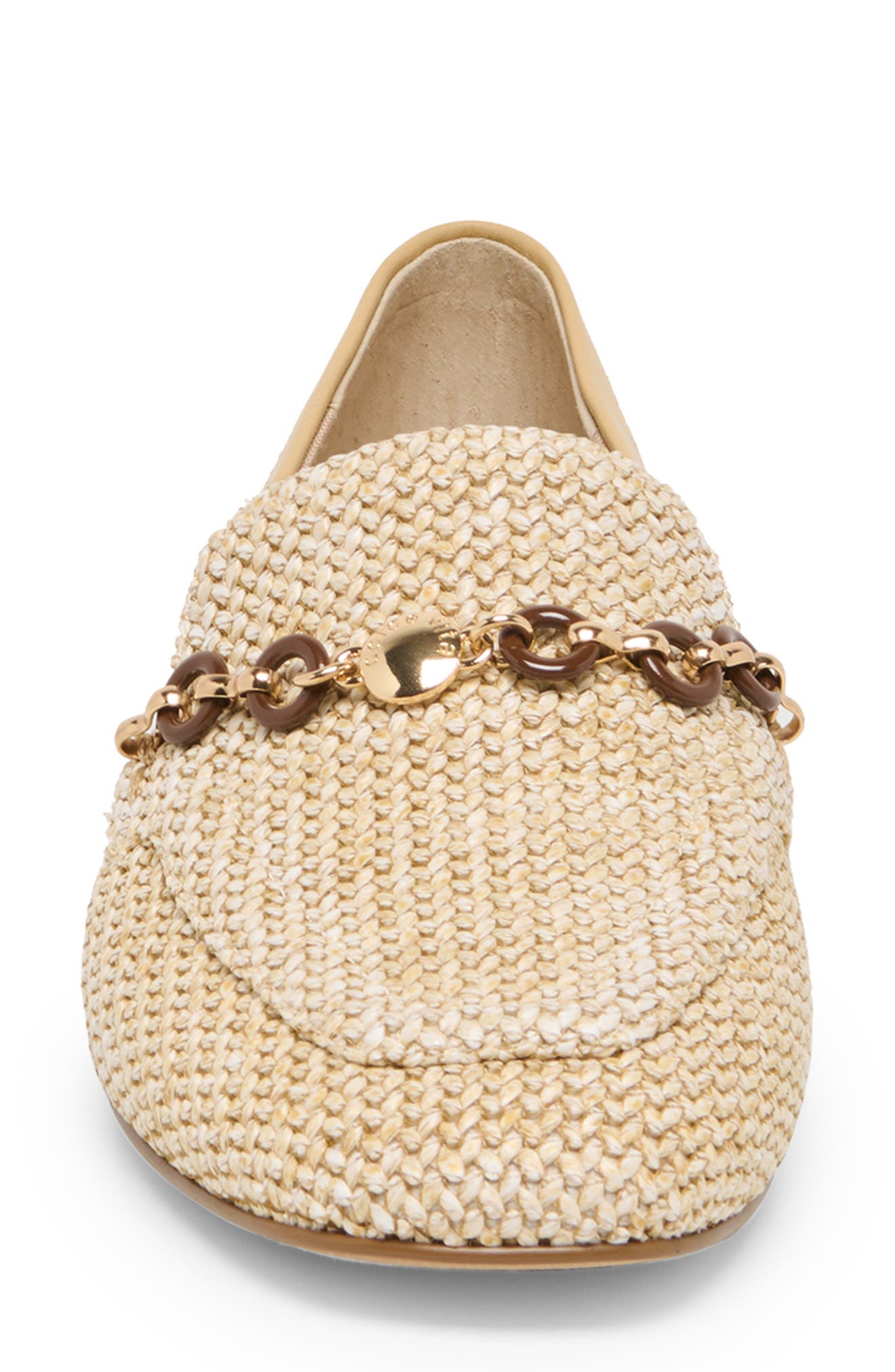 Kiala Embellished Raffia Loafer, Alternate, color, LIGHT NATURAL RAFFIA