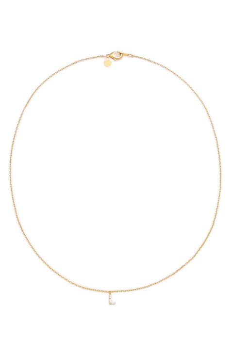 Call Me By Your Name Initial Pendant Necklace