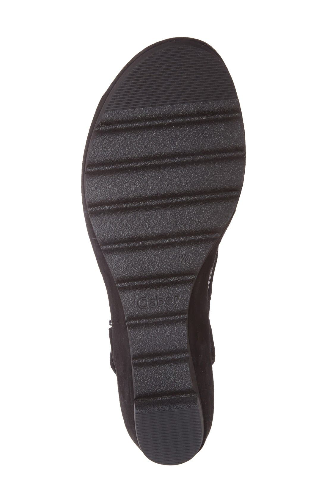 Gabor Perforated Wedge Sandal, Alternate, color, 