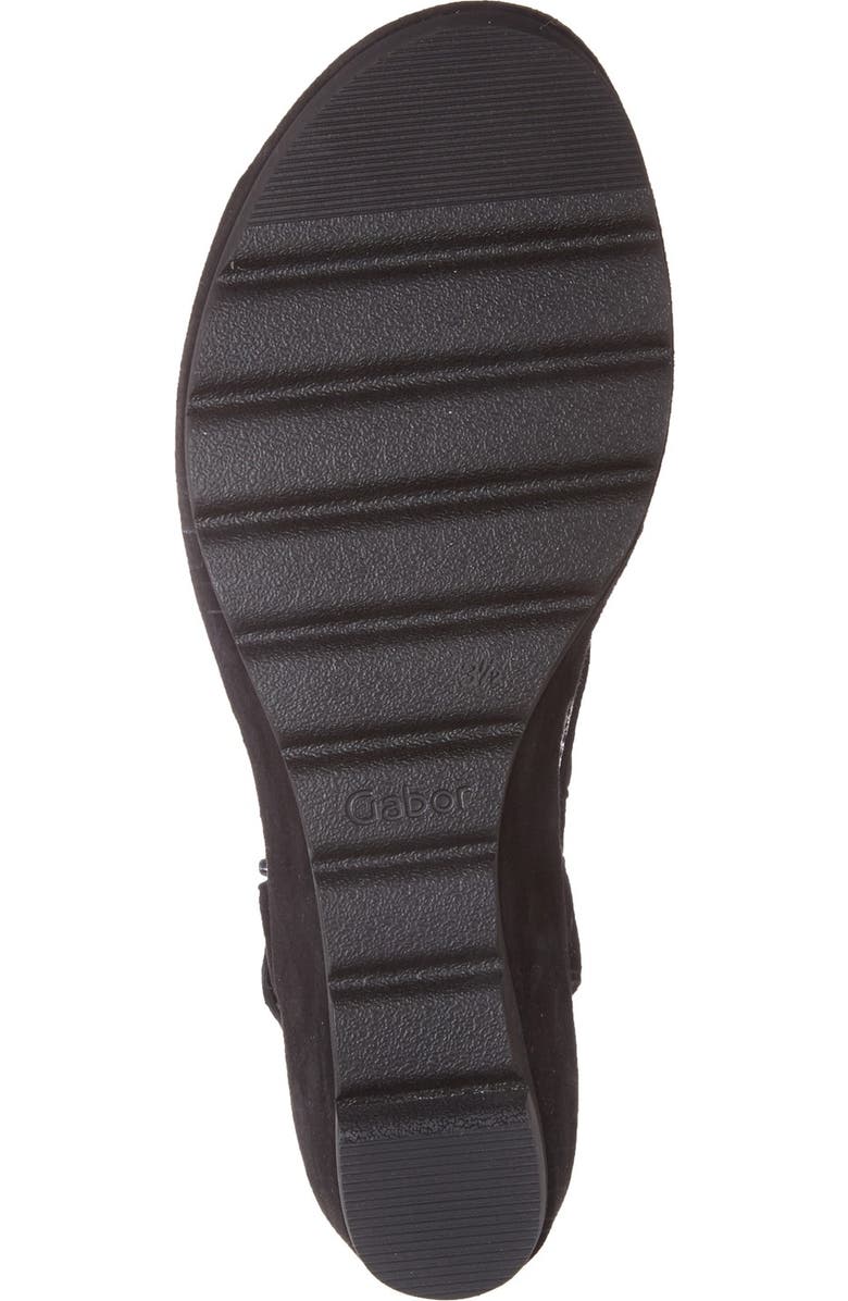 Gabor Perforated Wedge Sandal, Alternate, color,