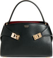 FERRAGAMO Extra Small Hug Leather Top Handle Bag
