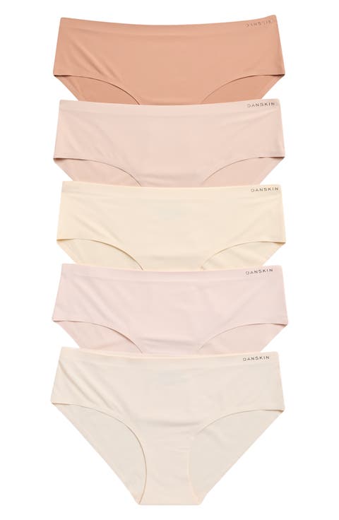 5-Pack Scalloped Microfiber Hipster Briefs