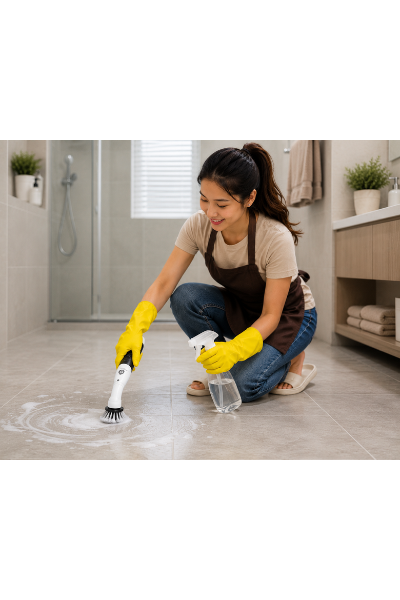 Cordless Power Scrubber & Garment Steamer, Alternate, color, White