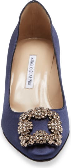 Hangisi Jeweled Kitten Heel Pump