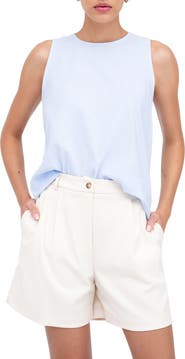 Marcella Mckinley Sleeveless Linen & Cotton Top
