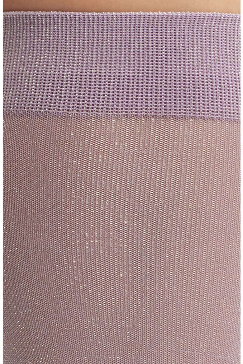 Glitterati Metallic Knee High Socks, Alternate, color, PURPLE