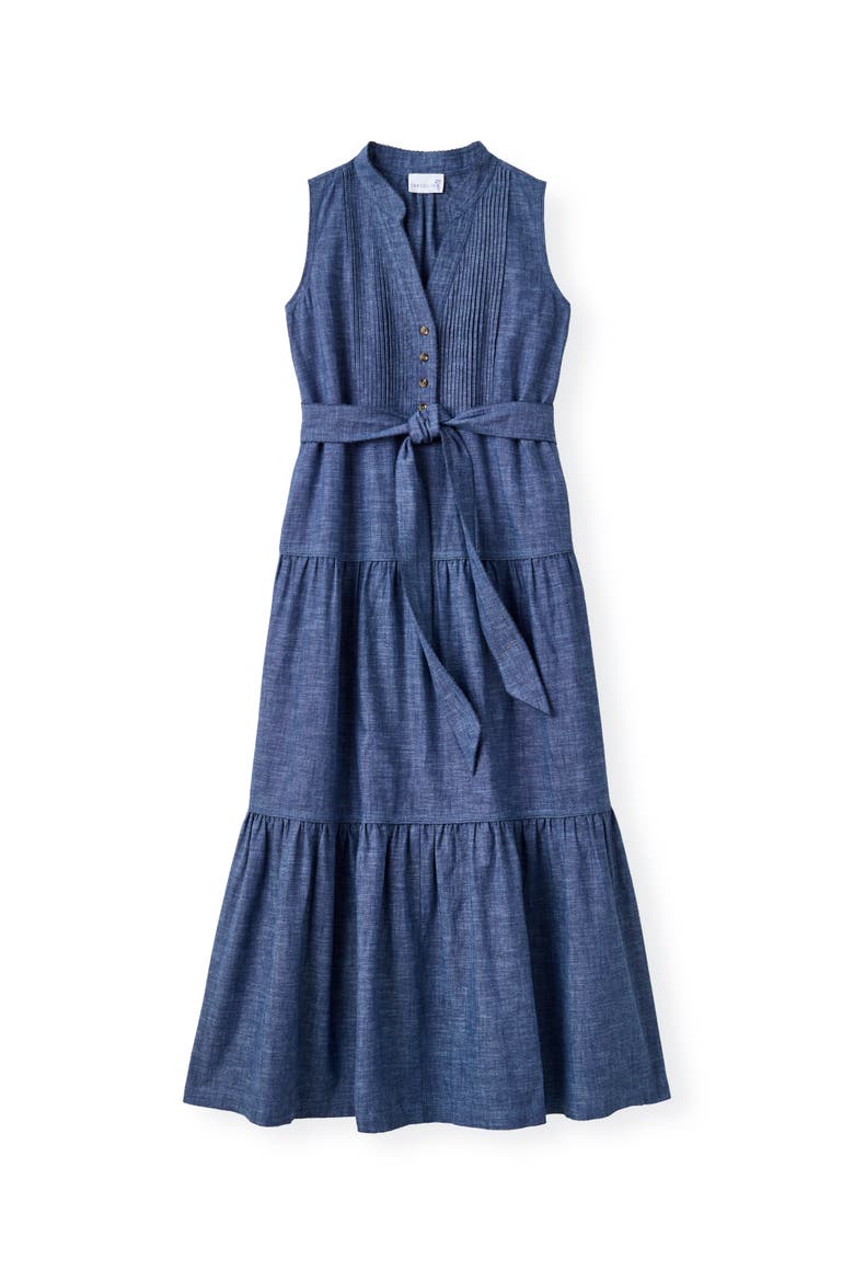 Dara Maxi Dress, Main, color, Chambray