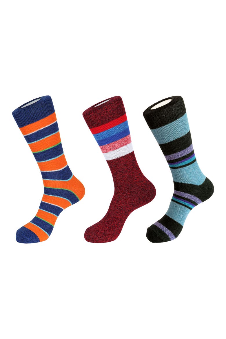 3-Pack Boot Socks, Main, color, BLUE MAROON BLACK
