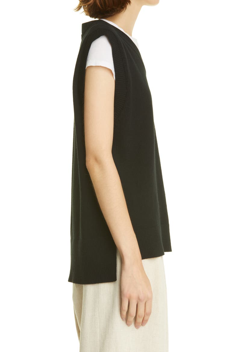 Cashmere Vest, Alternate, color, BLACK