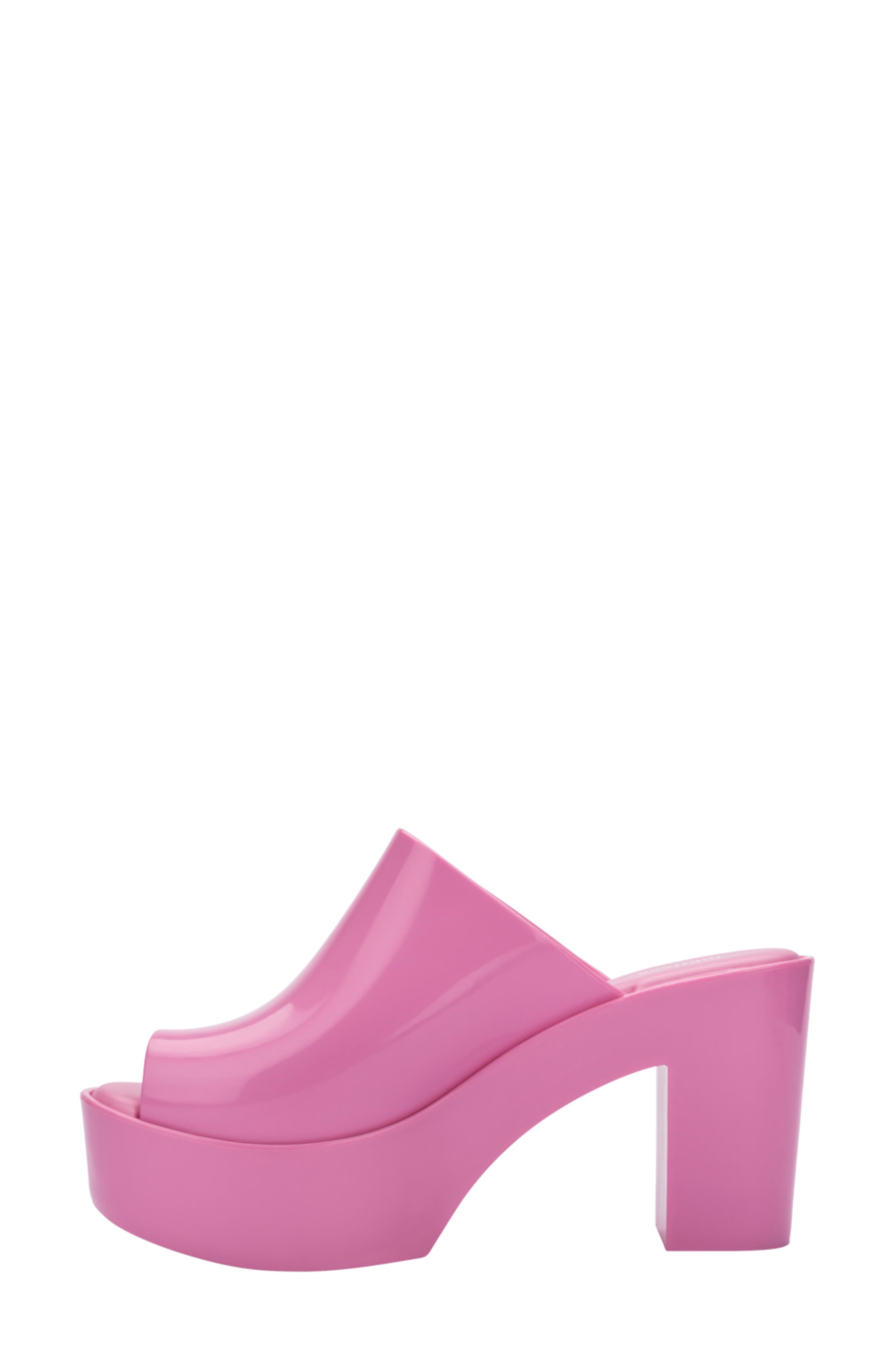 Melissa Open Toe Platform Mule, Alternate, color, Pink