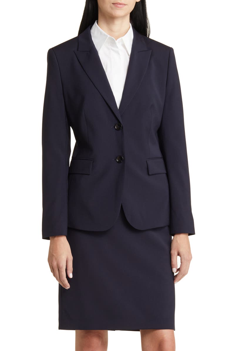 BOSS Juleah Wool Blazer, Alternate, color, Sky Captain