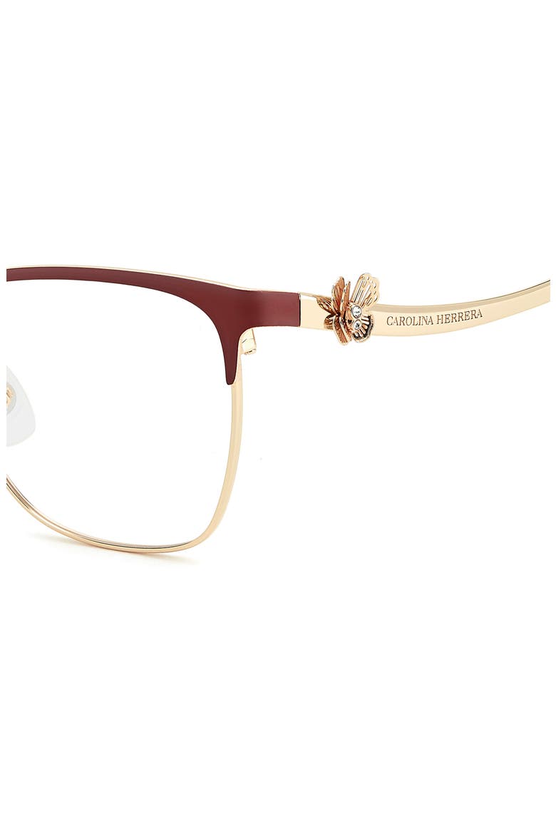 54mm Cat Eye Reading Glasses, Alternate, color, BURGUNDY GOLD