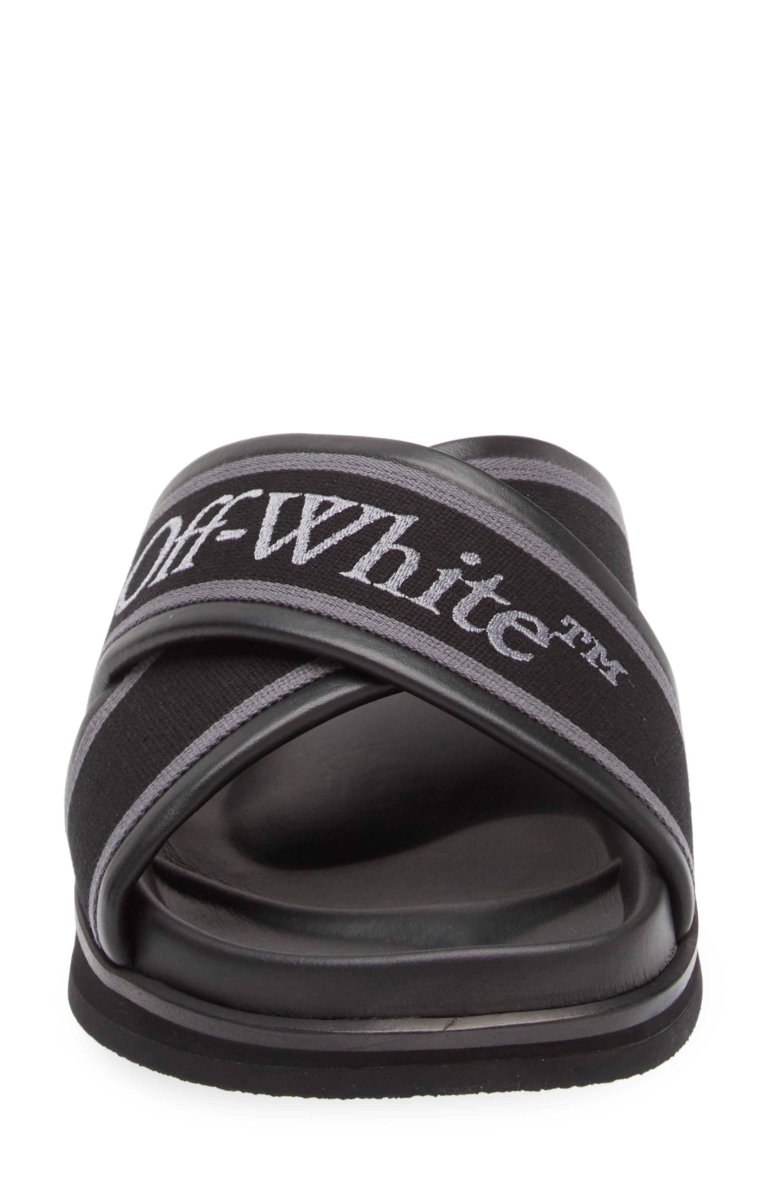 Off-White Cloud Crisscross Slide Sandal, Alternate, color, 