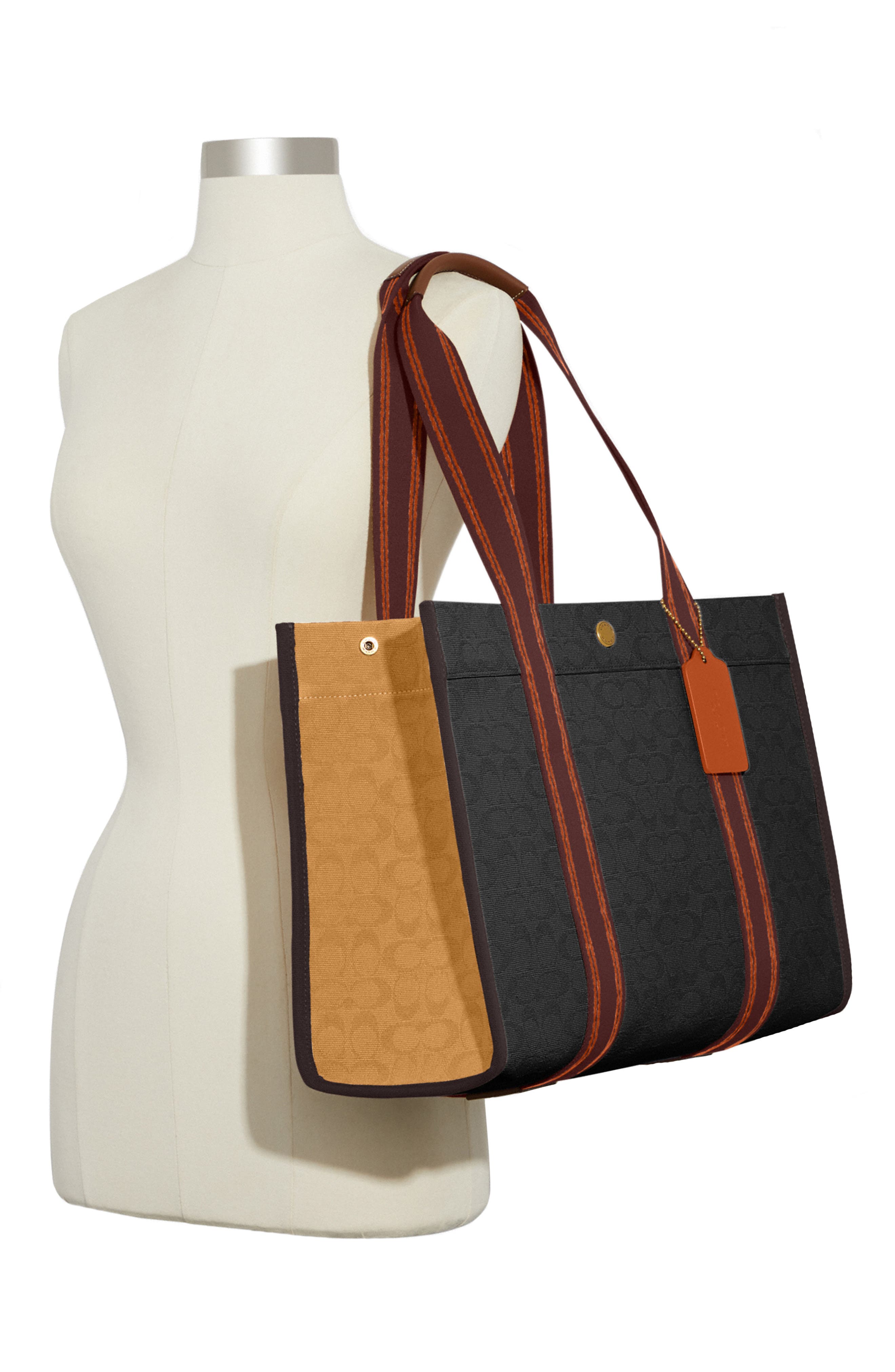 COACH Signature Canvas Spin Tote, Alternate, color, 