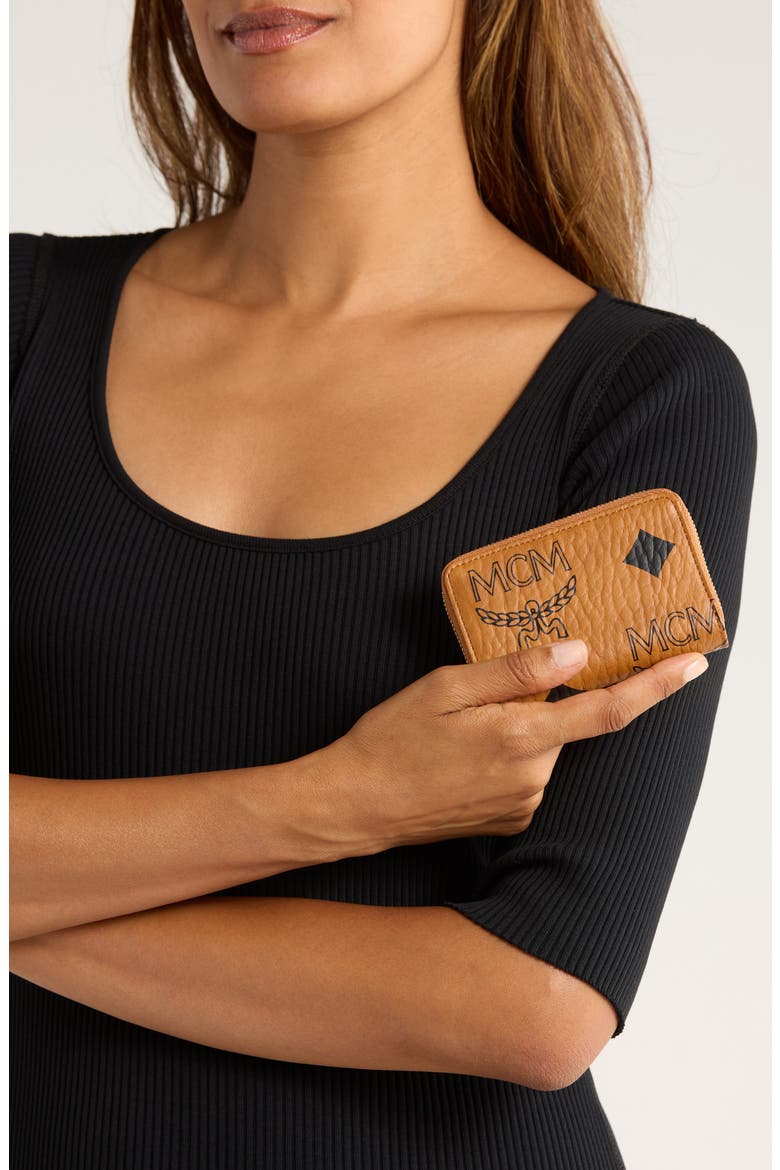Aren Zip Wallet, Alternate, color, COGNAC