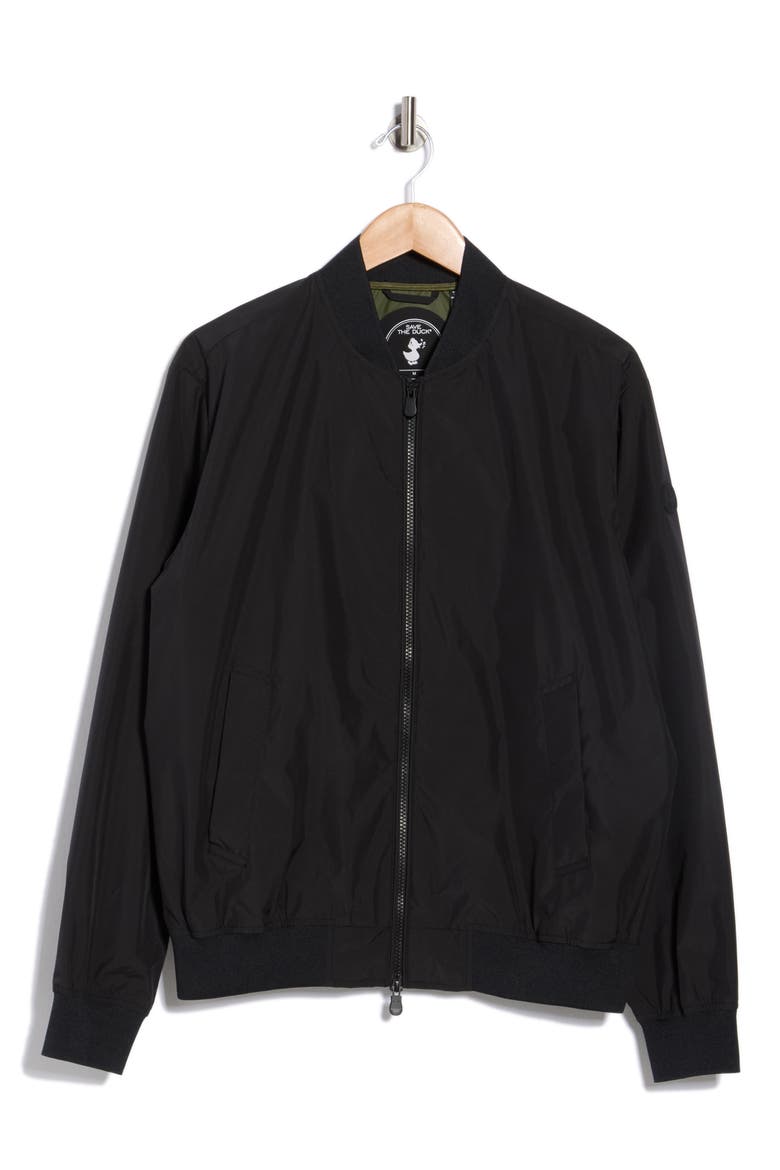 Lorenzo Water Resistant Bomber Jacket, Alternate, color, BLACK