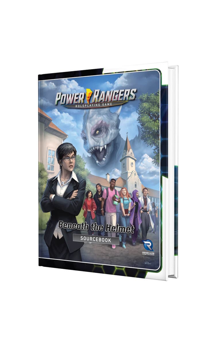 Renegade Game Studios Power Ranger Roleplaying Game Beneath The Helmet Sourcebook, Main, color, Multicolored
