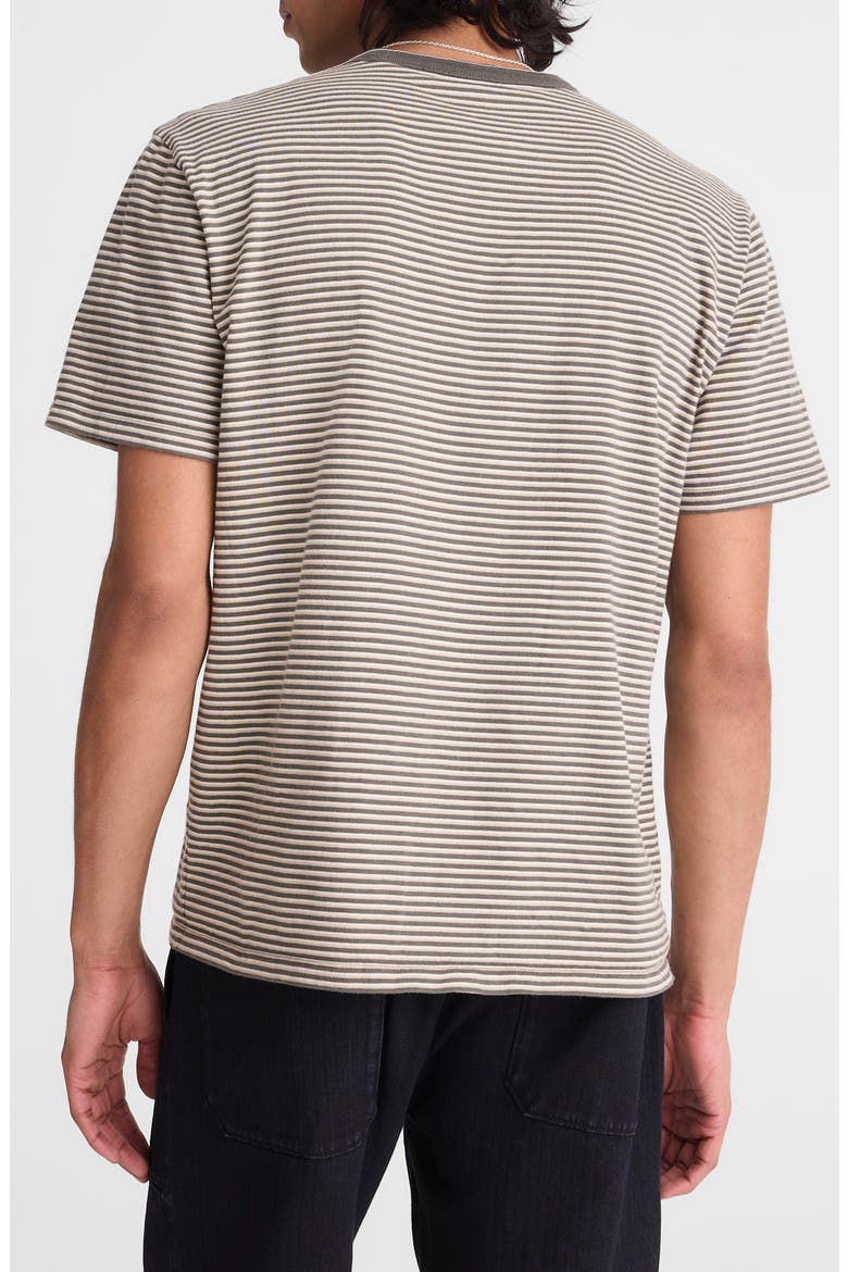 Allday Garment Dyed Cotton T-Shirt, Alternate, color, STRIPE PELICAN GREEN