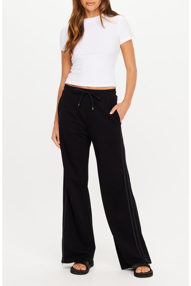 Roma Wide Leg Pants, Alternate, color, BLACK
