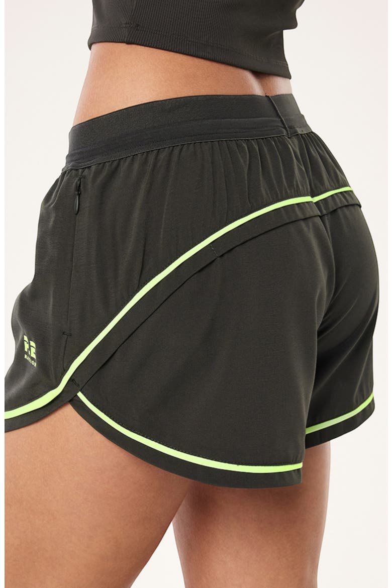Linear Drawstring Shorts, Alternate, color, CAVIAR/ LIME