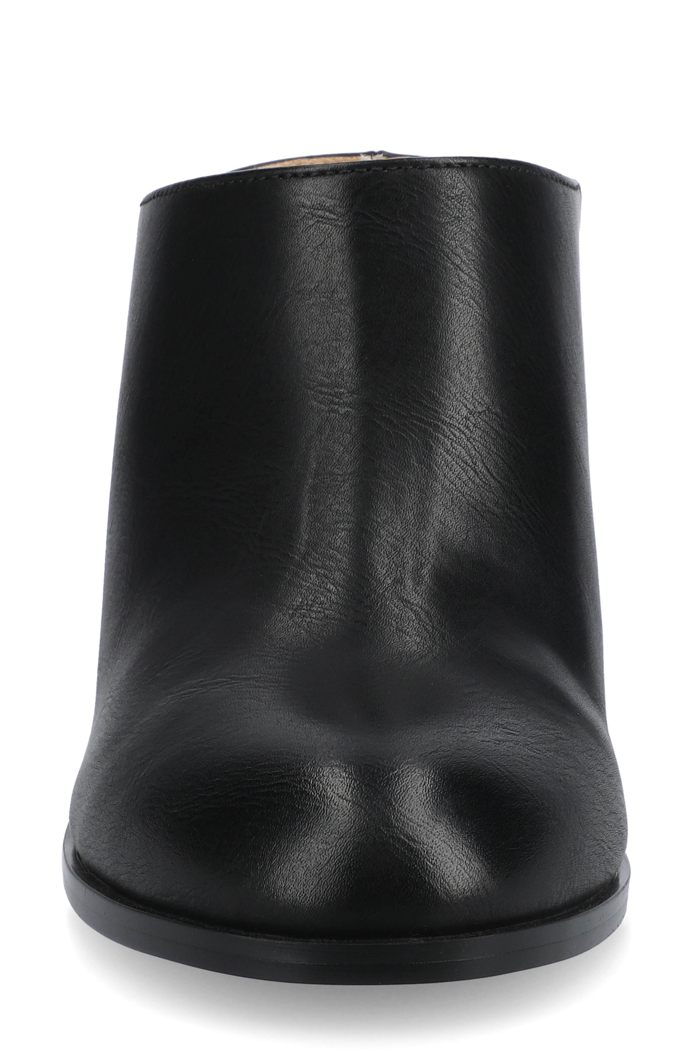 Journee Collection Kendra Block Heel Mule, Alternate, color, Black