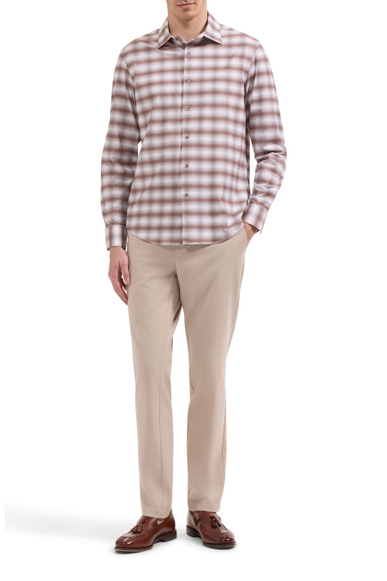 James OoohCotton® Plaided Performance Shirt, Alternate, color, SIENNA