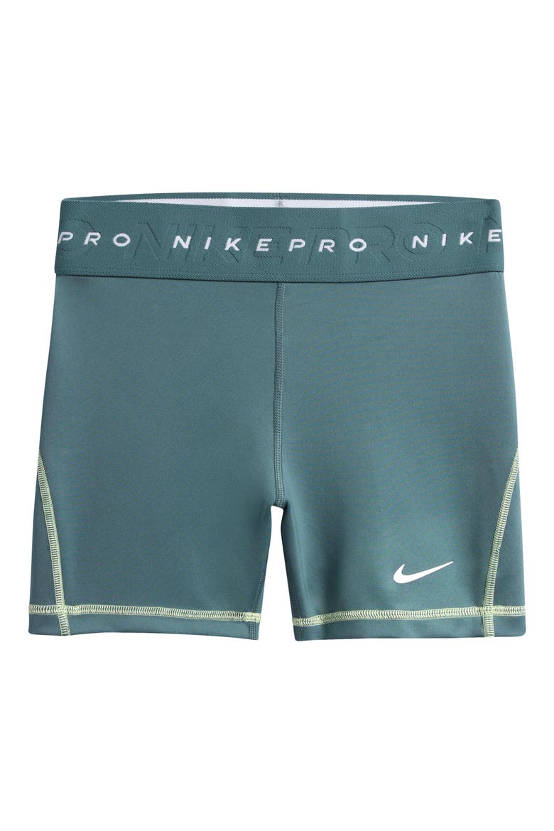 Kids' Pro Dri-FIT 3-Inch Training Shorts, Main, color, MINERAL SLATE/ LIQUID LIME