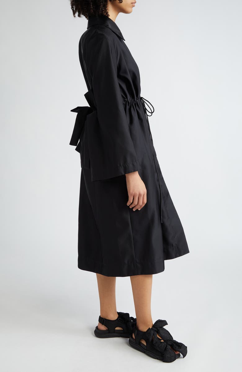 Cecilie Bahnsen Vania Bow Sleeve Nylon Coat, Alternate, color, 