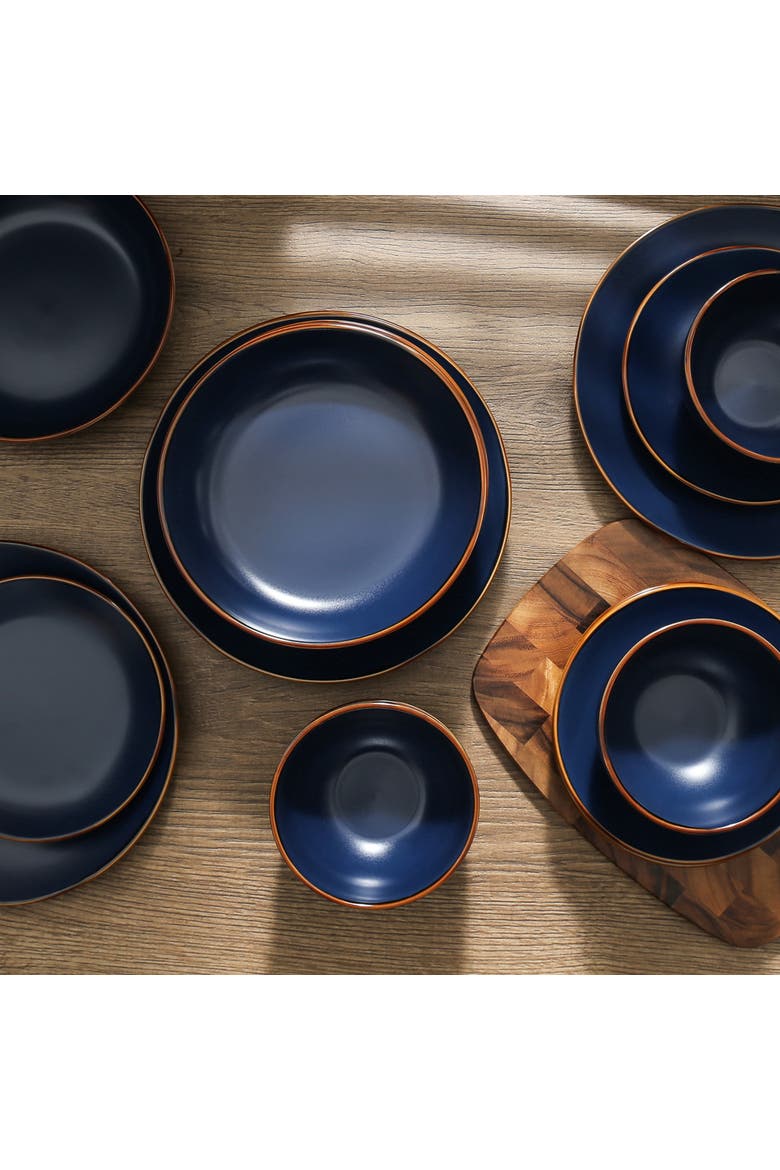 Brasa Stoneware 32-Piece Dinnerware Set, Alternate, color, Blue