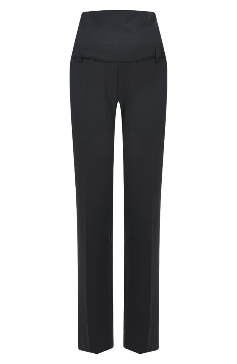 PIETRO BRUNELLI MATERNITY Noah Adjustable Waist Straight Leg Maternity Pants, Alternate, color, Black
