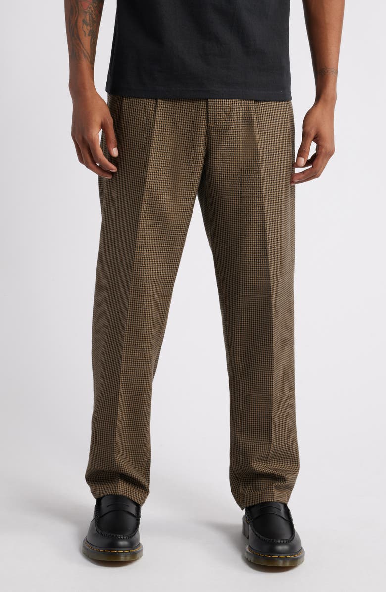 Obey Fubar Pleated Houndstooth Pants | Nordstrom